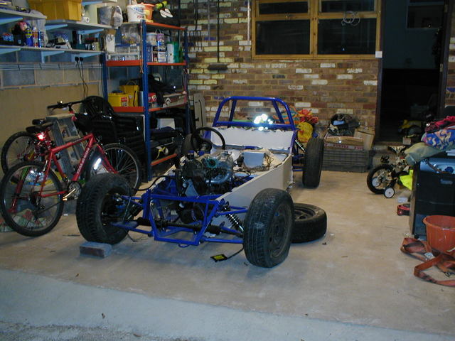 in garage